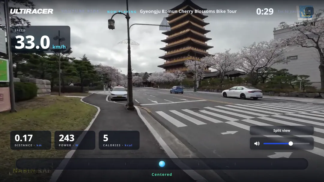 YouTube Racer, Watch and ride, needs a connection
